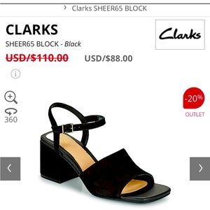 Clarks sandals heels